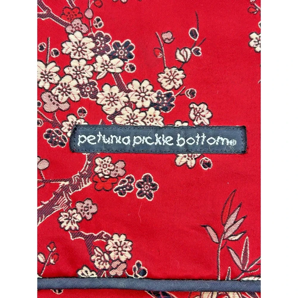 Nearly New Gorgeous Petunia Pickle Bottom Pink Floral Print Diaper Bag Backpack